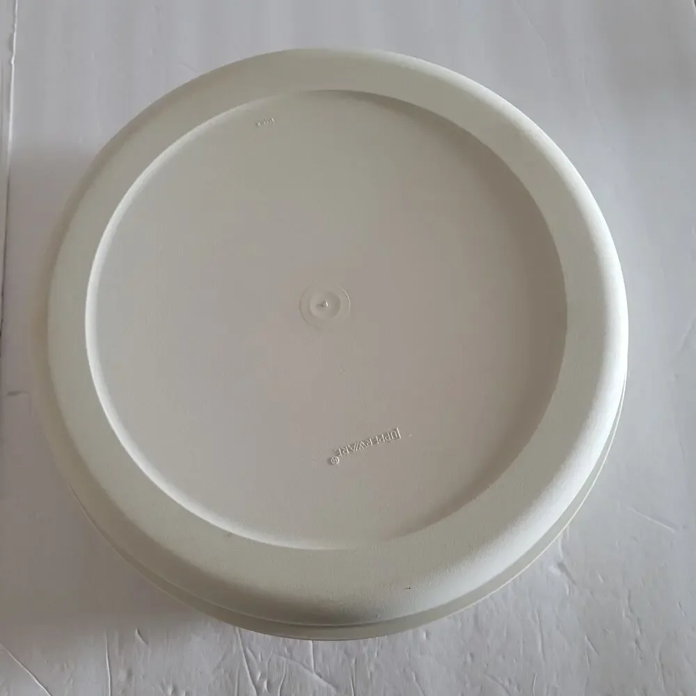 Vintage Tupperware 6-Compartment Serving Tray - Beige